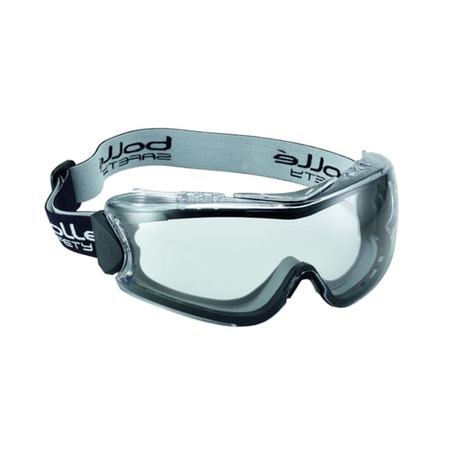 Bolle 180 Safety Goggle Safety Gray Frame Clear Lens Platinum