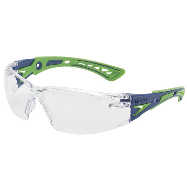 Bolle Rush+ Safety Glasss PC/TRP Frame Clear Lens