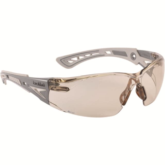 Bolle Rush+ Safety Glasss PC/TRP Frame Brown Lens