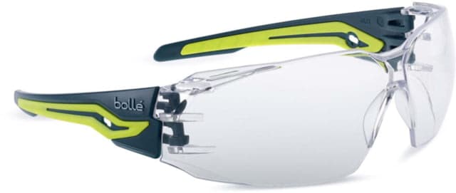 Bolle Silex + Safety Glasses Blue/Yellow Frame Clear Lens