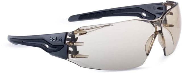 Bolle Silex + Safety Glasses Grey/Black Frame Clear Lens