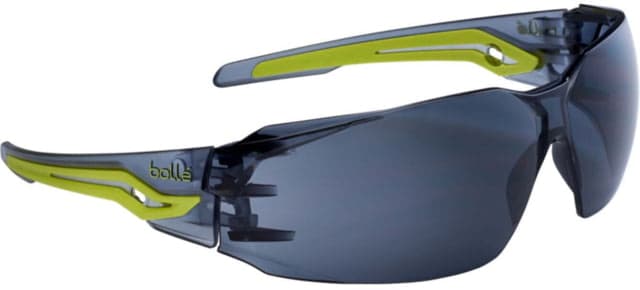 Bolle Silex Safety Glasses Black/Yellow Smoke Lens
