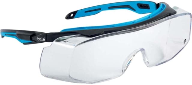 Bolle Tryon OTG Safety Glasses Black Blue Frame Clear Lens