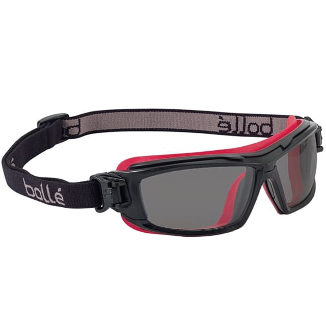 Bolle Ultim8 Safety Glasses Black Frame Smoke Lens