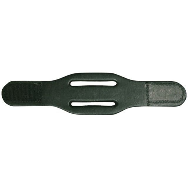 Boston Leather 1 3/4 Double Slotted Belt Keeper Hook And Loop Black