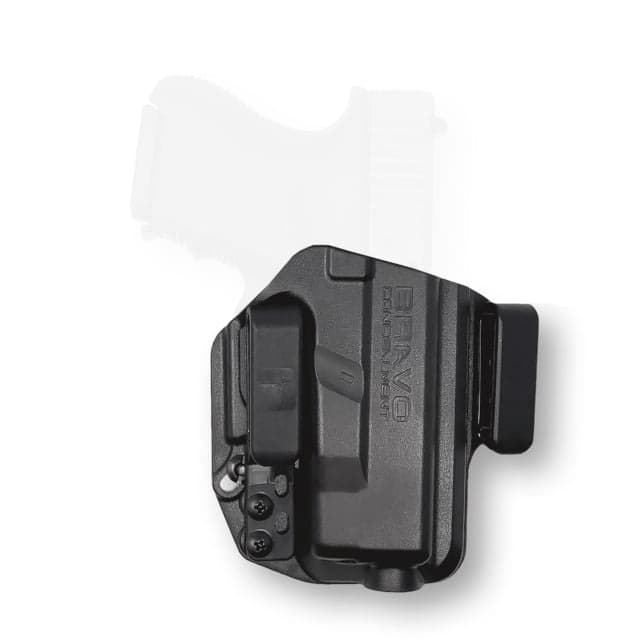 Bravo Concealment IWB Torsion Holster W/ Waistband Clips Glock 26 27 33 Right Hand Polymer Black