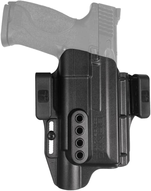 Bravo Concealment Iwb Torsion Light Bearing Holster W/ Waistband Clips S&w M&p 2.0 9/40 Full Size W/Surefire X300 Right Hand Polymer Black