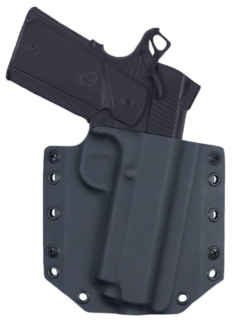 Bravo Concealment OWB BCA 2.0 Holster 1911 Dan Wesson 4.25in rail .45acp Right Hand 1.50in Belt Loops Black Small