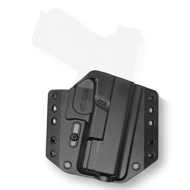 Bravo Concealment Owb Bca Holster 3.0 Glock 19 23 32 19x 19 Mos 45 Gen 3-5 Right Hand 1.5in Belt Loops Black Small