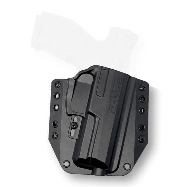 Bravo Concealment OWB BCA Holster W/ 1.5 in Belt Loops HK VP9/VP9 Tactical Right Hand Polymer Black