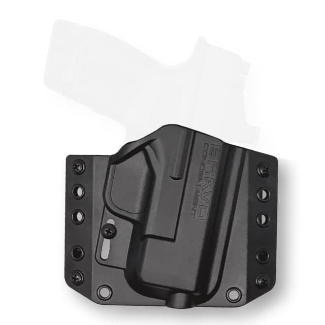 Bravo Concealment Owb Bca Holster W/ 1.5 In Belt Loops Springfield Hellcat Right Hand Polymer Black
