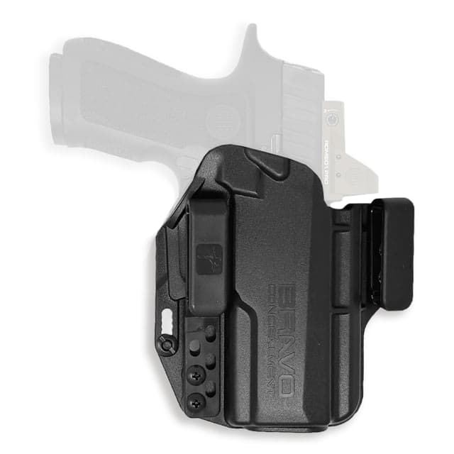 Bravo Concealment Torsion Polymer Iwb Concealment Holster Fits Sig P320 9/40 X-Compact/Carry Waistband Clips Matte Finish Right Hand Black