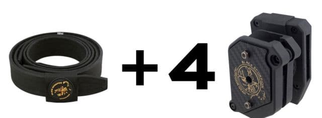 Black Scorpion Outdoor Gear IPSC / USPSA Shooter Rig / Shooting Gun Belt Combo Black Medium