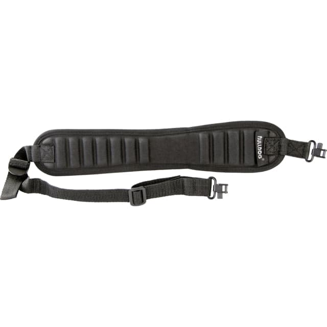 Bulldog Cases & Vaults Ribbed Rifle Sling W/ Deluxe Locking Swivels Black