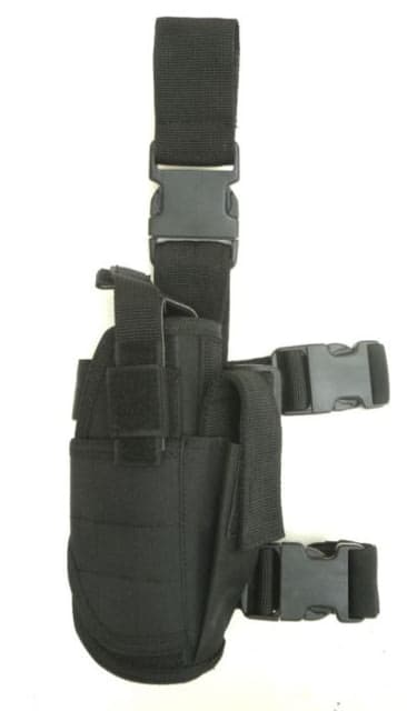 Cactus Jack Drop Leg Holster Glock 17 Beretta 92 1911 Fully adjustable 600D polyester Black