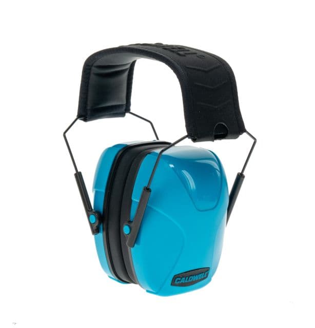 Caldwell Youth Passive Earmuff Hearing Protection Neon Blue