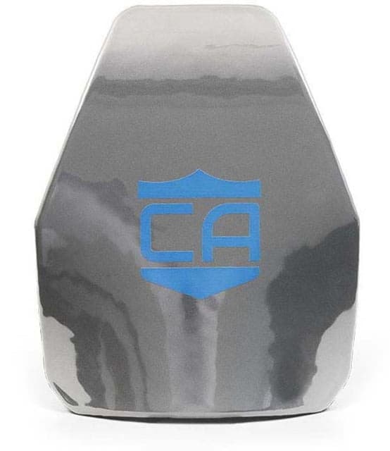 Caliber Armor AR550 III+ Multi-Curve Steel Body Armor w/ PolyShield Spall Coat Caliber Gray 11'' X 14''