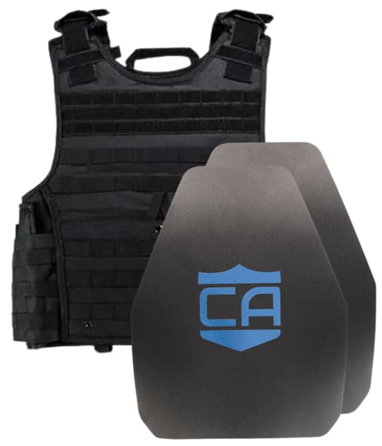 Caliber Armor AR550 III+ VISM Expert 8x10 Body Armor Package Black 8 x 10
