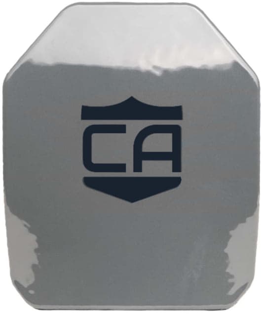 Caliber Armor AV2 Multi-Curve RF2 Body Armor w/ Polyshed Protection SAPI Style Caliber Gray 10'' X 12''