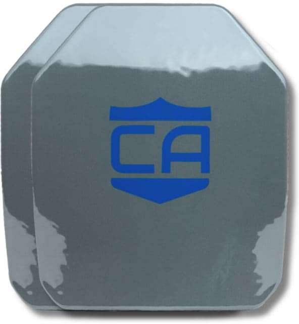 Caliber Armor AR550 Level III+ PolyShield Armor Plate - Pack of 2 SAPI Cut Multi-Curved inch