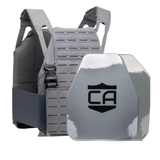 Caliber Armor Caliber AV2 DV8 RF2 Complete Plate Carrier Package Wolf Gray 10x12in