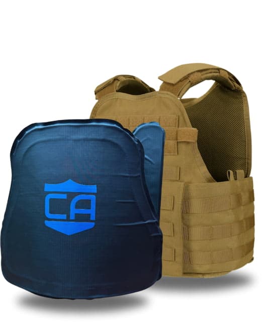 Caliber Armor CaliberX IIIA MOPC Complete Plate Carrier Package Coyote Brown