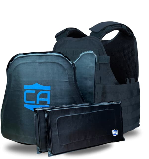 Caliber Armor CaliberX IIIA MOPC Complete Plate Carrier Package w/Side Panels Navy Blue