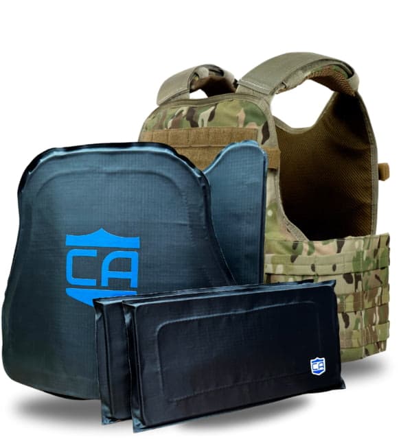 Caliber Armor CaliberX IIIA MOPC Complete Plate Carrier Package w/Side Panels Scorpion OCP