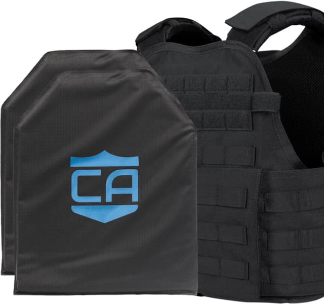 Caliber Armor CaliberX IIIA/HG2 Active Response Complete Plate Carrier Package Black
