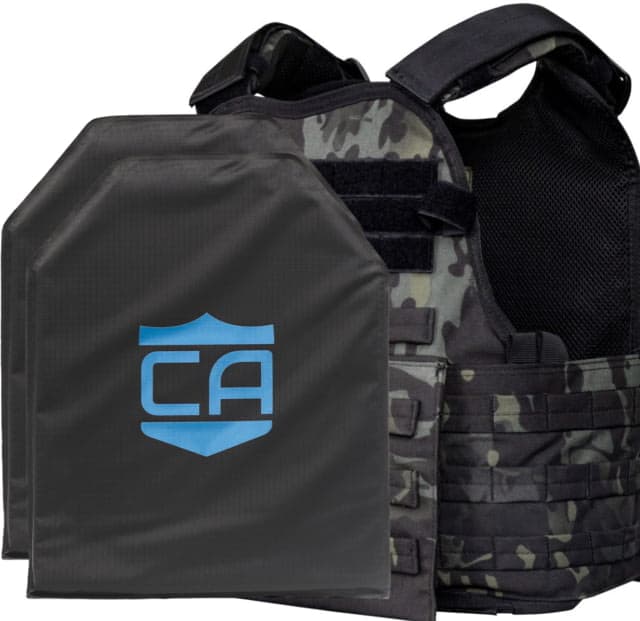Caliber Armor CaliberX IIIA/HG2 Active Response Complete Plate Carrier Package Black Multicam