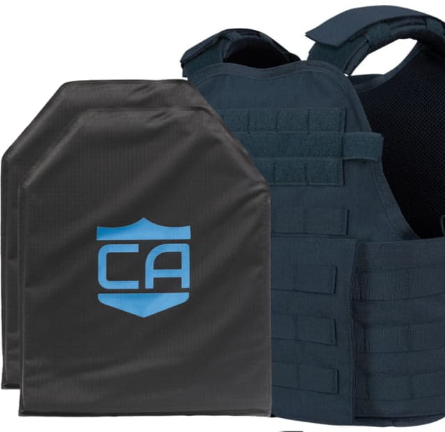 Caliber Armor CaliberX IIIA/HG2 Active Response Complete Plate Carrier Package Navy Blue