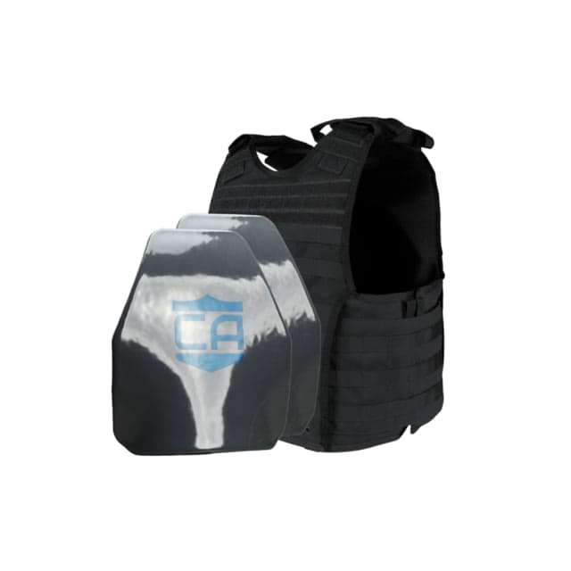 Caliber Armor Condor Exo&ar550 Level Iii+ Polyshield Complete Plate Carrier Package Shooters Black Small/Medium