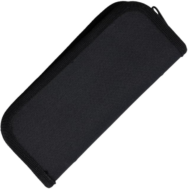 Carry All Two Pocket Zip Pouch Black