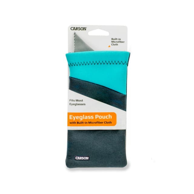 Carson Eyeglasses Microfiber Lens Cloth in Pouch Blue 4.3 x 0.5 x 6.9 in