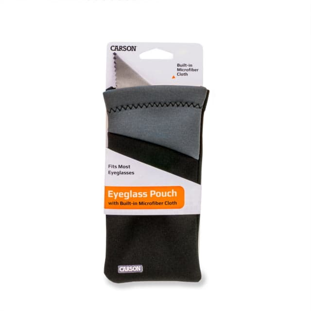 Carson Eyeglasses Microfiber Lens Cloth In Pouch Charcoal 4.3 X 0.5 X 6.9 In
