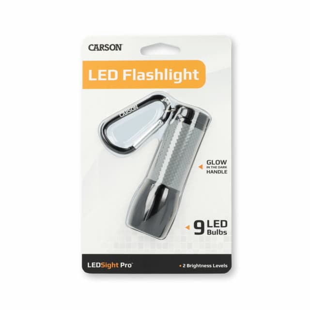Carson LED Sight Pro low-light LED Flashlight Gray