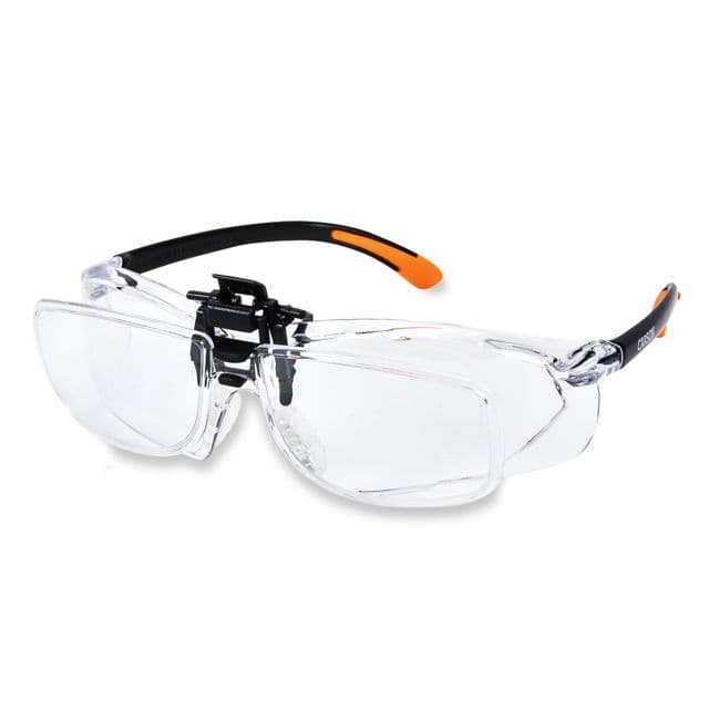 Carson Magnifying Safety Glasses Scratch-Resistant Poly Carbonate Lenses Clear 2.5 diopter