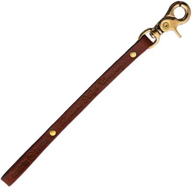 Casstrom Leather Lanyard with Clasp 10.75" overall