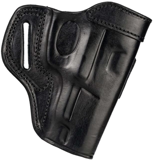 Cebeci Arms Leather Belt Reinforced Combat Grip Holsters Ruger GP100 Left Black