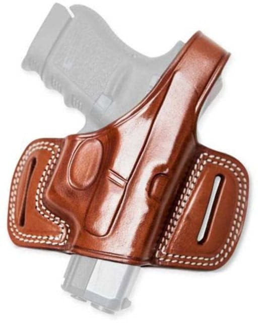 Cebeci Arms Leather Half Pancake Holsters Ruger Sr9/Sr40 Right Tan