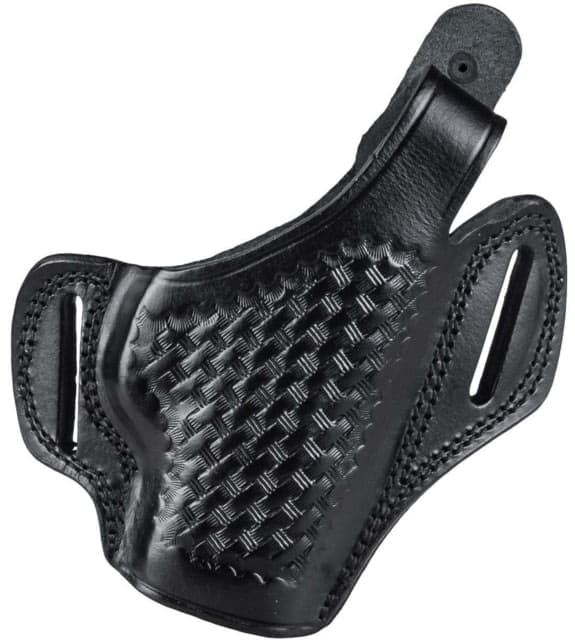 Cebeci Arms Leather Pancake Basketweave Holsters Ruger Sr9/Sr40 Right Black