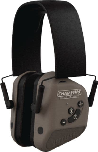Champion Traps and Targets Vanquish Pro Elite Electronic Hearing Protection Earmuffs Gray