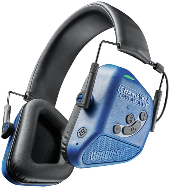 Champion Traps and Targets Vanquish Pro Hearing Protection Ear Muffs - Electronic Blue