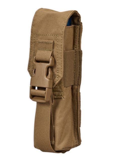 Chase Tactical Flashlight/Suppressor Pouch Coyote Tan Large Nsn None