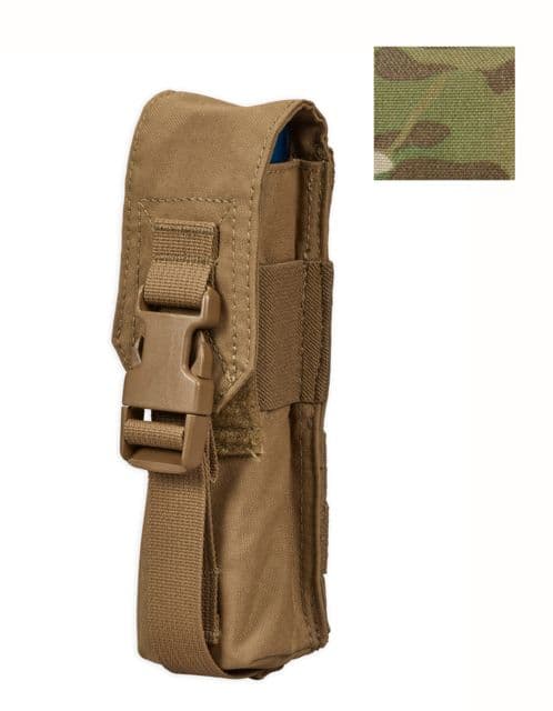 Chase Tactical Flashlight/Suppressor Pouch Multicam Large Nsn None