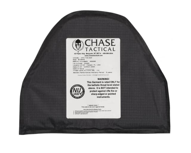 Chase Tactical Genesis T3A-525 Level IIIA Armor Plate Black