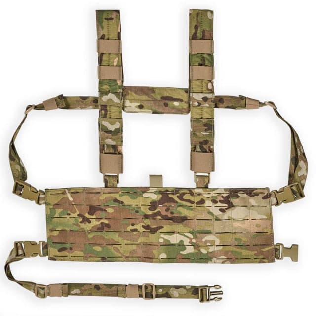 Chase Tactical Laser Cut MOLLE Chest Rig Multicam