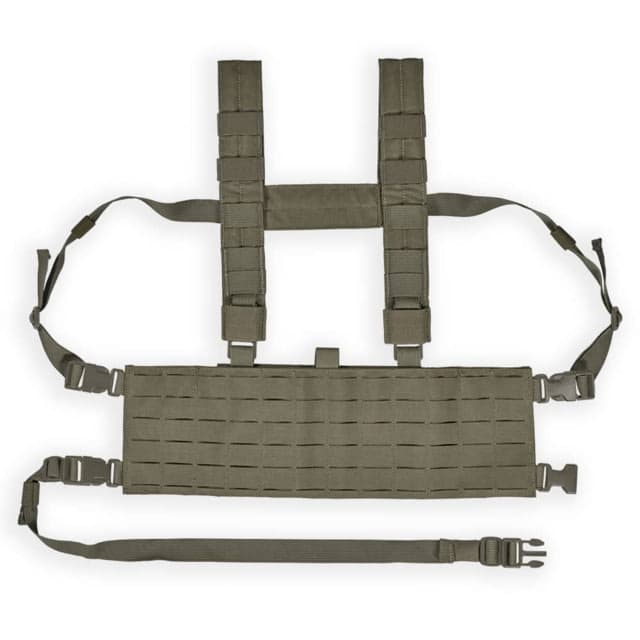 Chase Tactical Laser Cut MOLLE Chest Rig Ranger Green