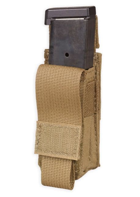 Chase Tactical Single Pistol Mag Pouch Coyote Tan One Size Nsn None