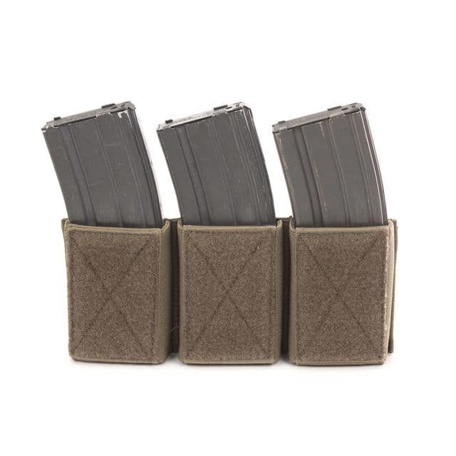 Chase Tactical Triple Velcro Mag Pouch 5.56 Coyote Tan One Size Nsn None